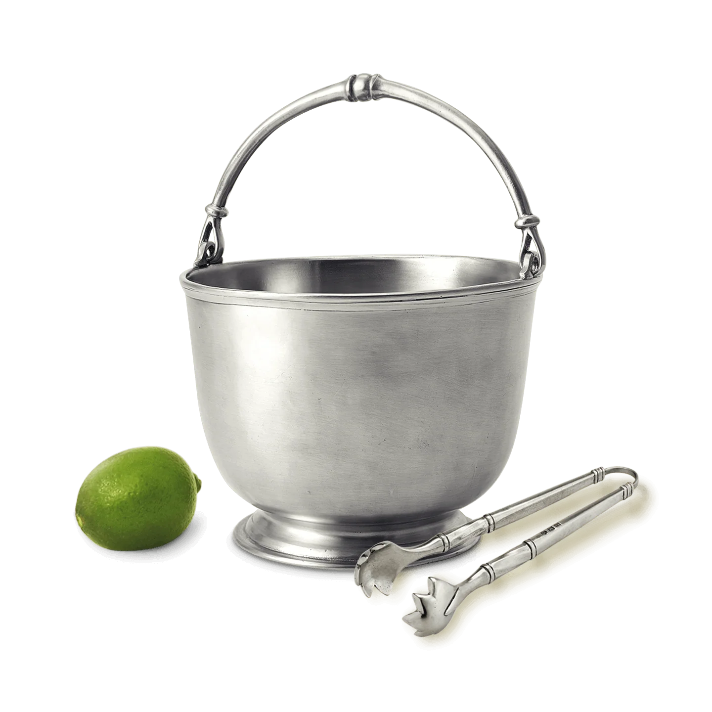 Bar Ice Bucket With Tongs Set